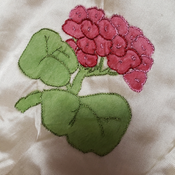 Beautiful satin quilt. Vintage from the 50s. Stored for years, unfinished. - Picture 12 of 17